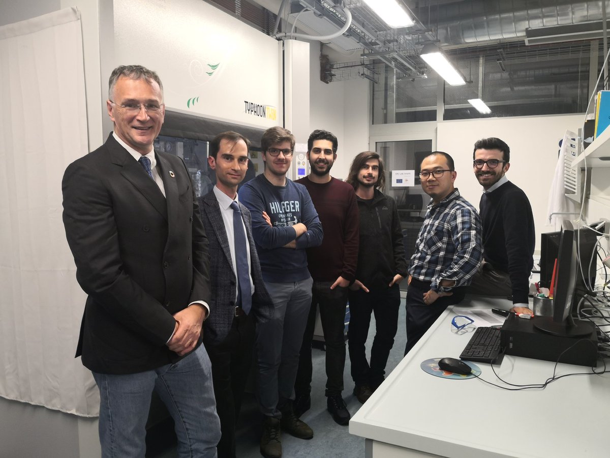 matteo_maestri's tweet photo. Today we had the great pleasure of hosting the President Elect of the European Research Council @ERC_Research Prof. Mauro Ferrari at our @erc_shape labs at @polimi https://t.co/VLFCd0fGRM
