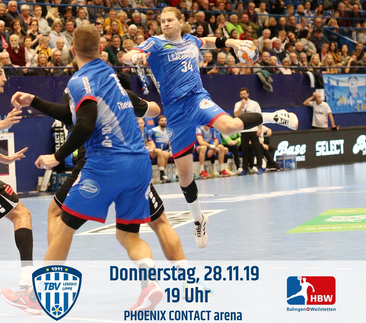 tbvlemgolippe's tweet photo. Donnerstag. Heimspiel. 
6️⃣0️⃣ Minuten. 1️⃣ Ziel. 2️⃣ Punkte.
#tbvlemgolippe #tbv #handball #liquimolyhbl https://t.co/QEPr9NqrYa