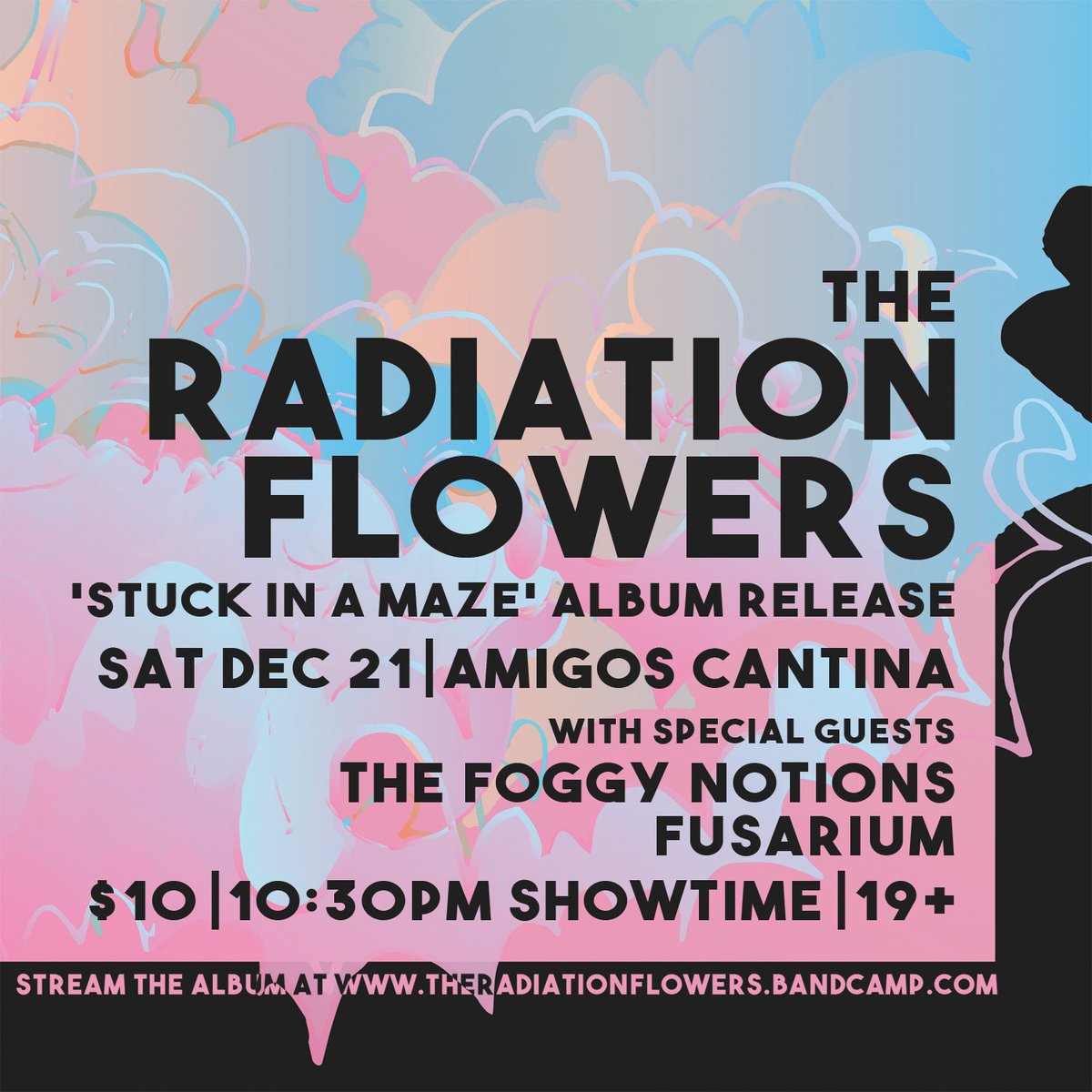 TheRadiationFlowers (@radiationflowrs) on Twitter photo Excited to announce our new release, “Stuck In A Maze,” coming soon on ltd-ed cassette! Hometown release show at <a href="/AmigosSK/">Amigos Cantina</a> on Sat, Dec 21, w pals The Foggy Notions & Fusarium! Stream the album on our Bandcamp page, for sale after the release show!
#theradiationflowers #saskatoon Excited to announce our new release, “Stuck In A Maze,” coming soon on ltd-ed cassette! Hometown release show at <a href="/AmigosSK/">Amigos Cantina</a> on Sat, Dec 21, w pals The Foggy Notions & Fusarium! Stream the album on our Bandcamp page, for sale after the release show!
#theradiationflowers #saskatoon