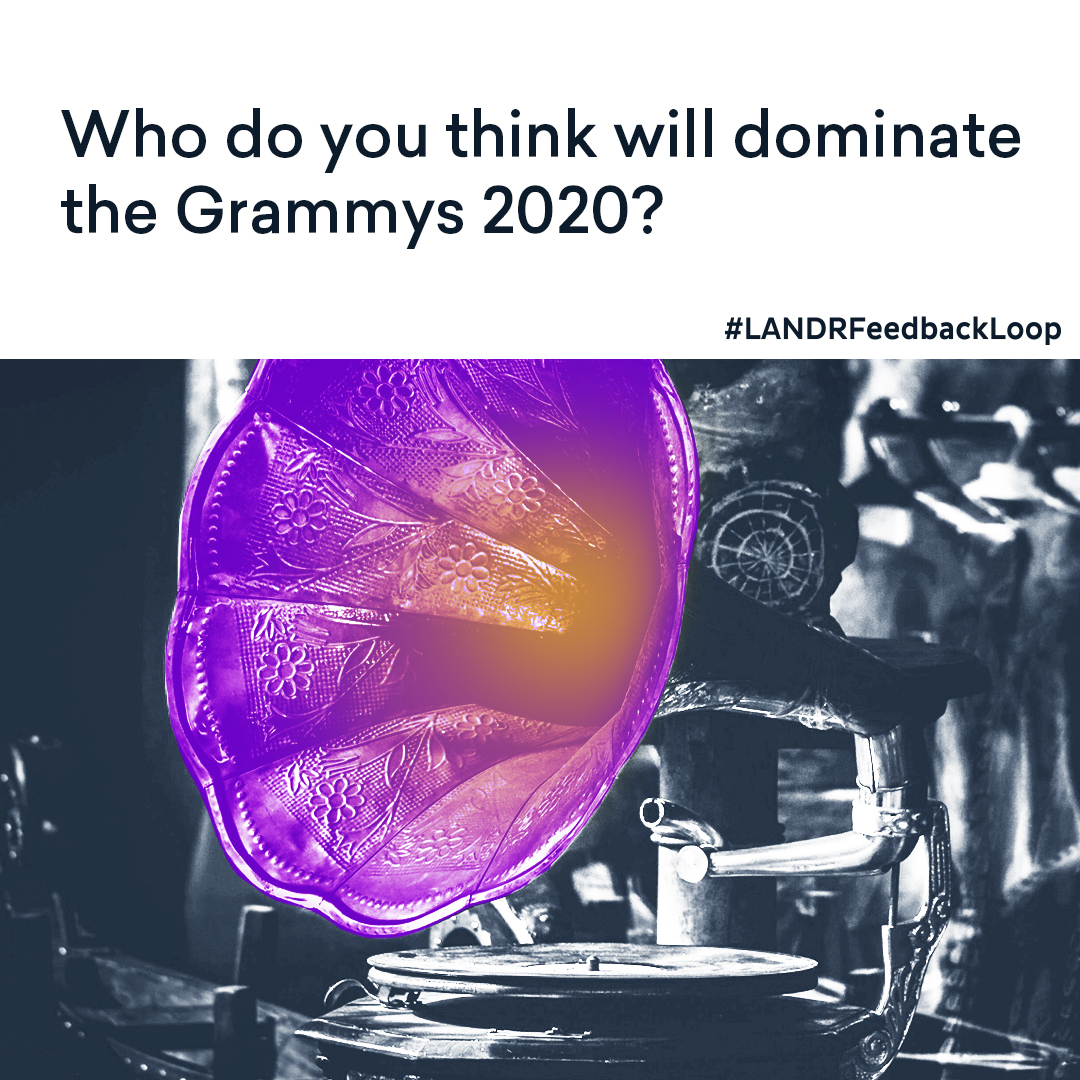 LANDR_music's tweet photo. #LANDRFeedbackLoop #Grammys2020 https://t.co/xATCtW5hnL