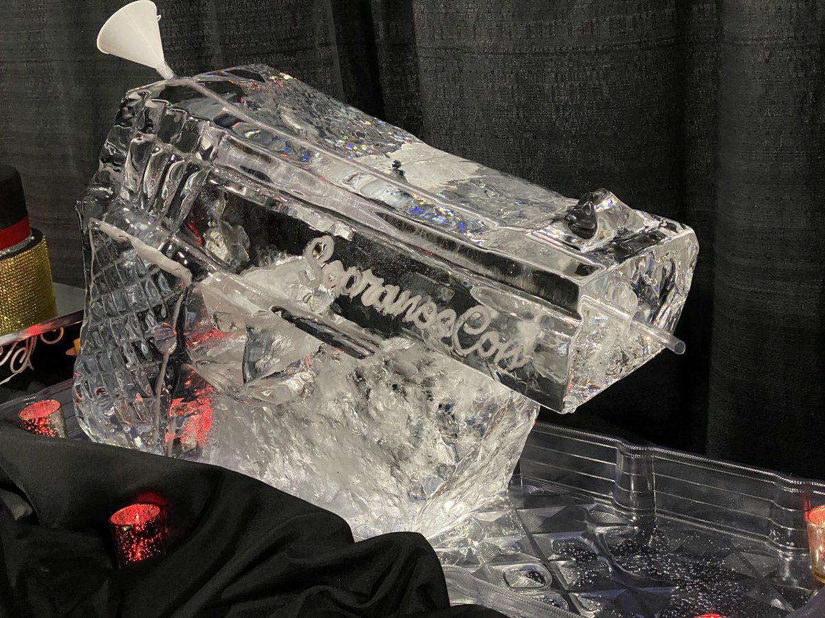  #SopranosCon ice sculpture.