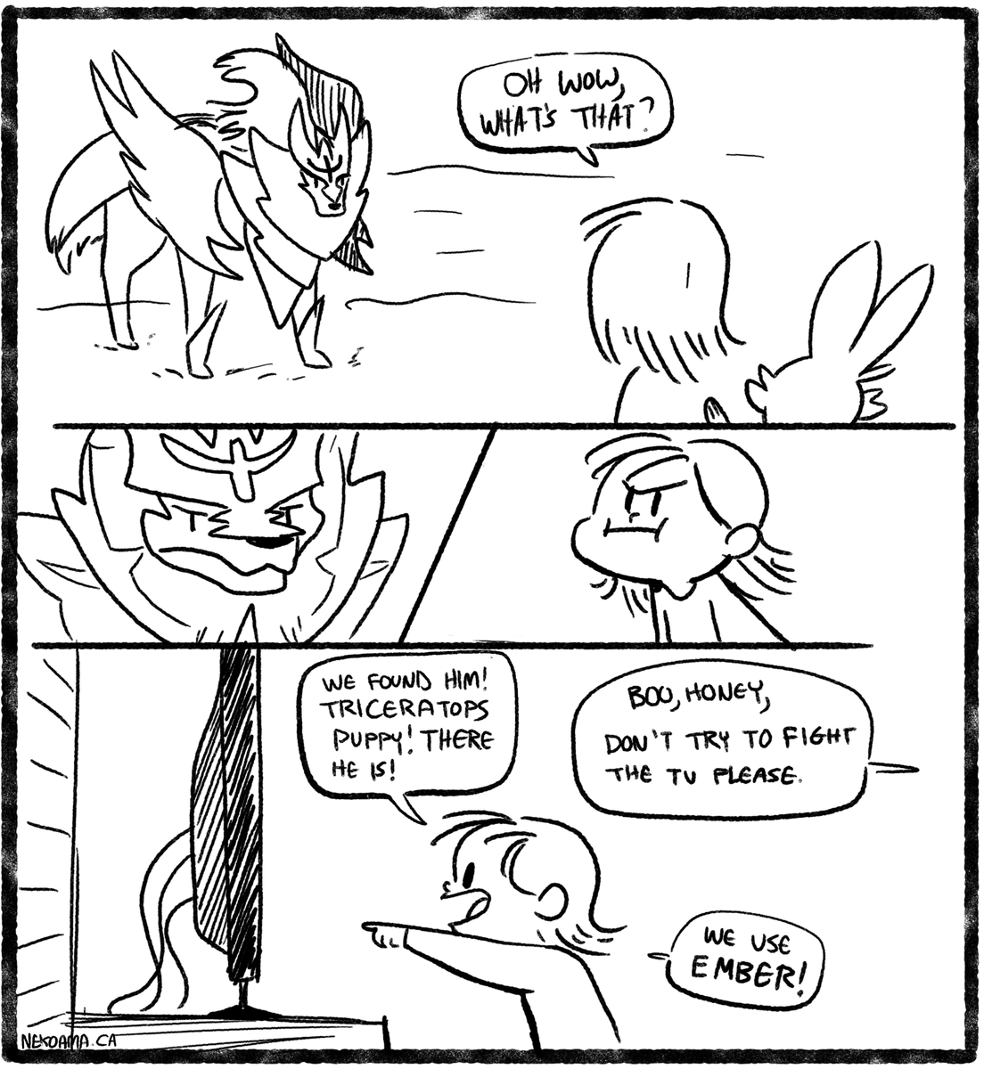 #Booplayspokemon
Boo gets a taste of encounters, both in the long grass and legendary 