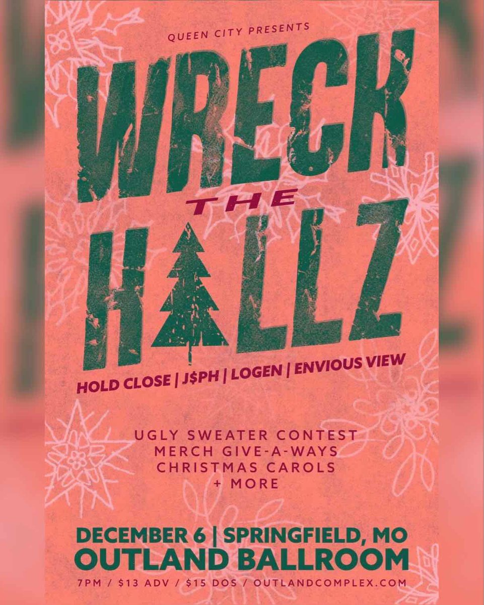 EnviousView's tweet image. DECEMBER 6TH! Okay, so we lied? One more show wouldn’t hurt. 🤷🏼‍♂️ Ugly sweater contest and merch giveaways all night! Come blow out your ear drums with us. 👂🏼💨
