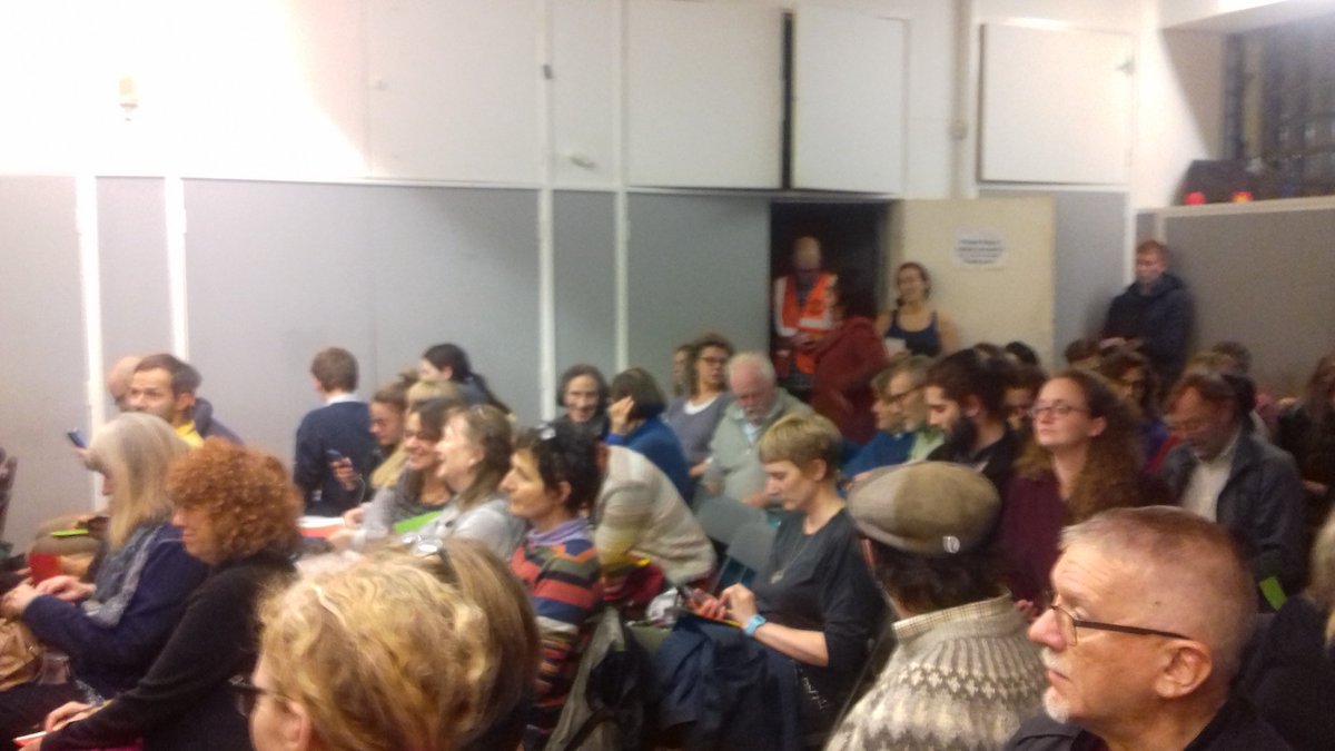 Tonight our first Climate and Ecological Debate kicks off at Easton Community Centre in  #BristolWest. We're having a slightly delayed start because MP Thangam Debbonaire is running late, but the hall is packed. We'll live tweet what's happening!  #ClimateElection  #GeneralElection