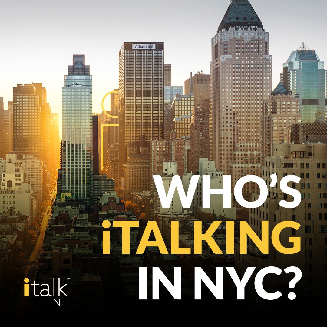 iTalkEvents's tweet photo. iTalk is coming to NYC and so are some amazing speakers! Stay on the look out for our speaker announcements coming soon for our 2.21.20 NYC debut. Visit https://t.co/baTTJeHsh3 for more information! #italkevents #italk2020 #italknyc #italk4 #motivationalnightlife https://t.co/hkxOhBwxgw