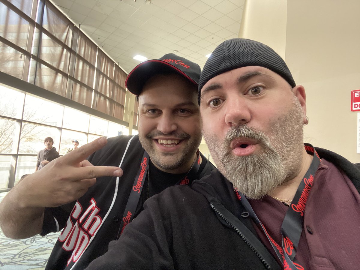 Myself with Michael Mota, one of the 3 brains that put this whole thing together. A great guy. Love this dude!  #SopranosCon