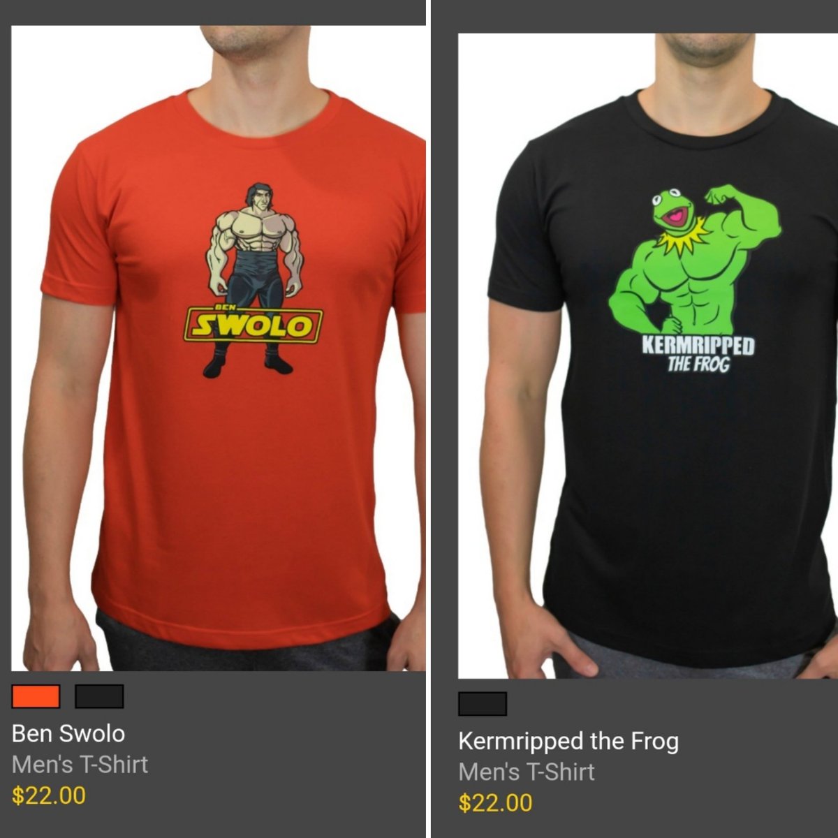 laughlete's tweet photo. @gabeish_ @TrailerJones We have parody Star Wars and Muppet shirts. Those are Disney. https://t.co/tW25SGVVfi