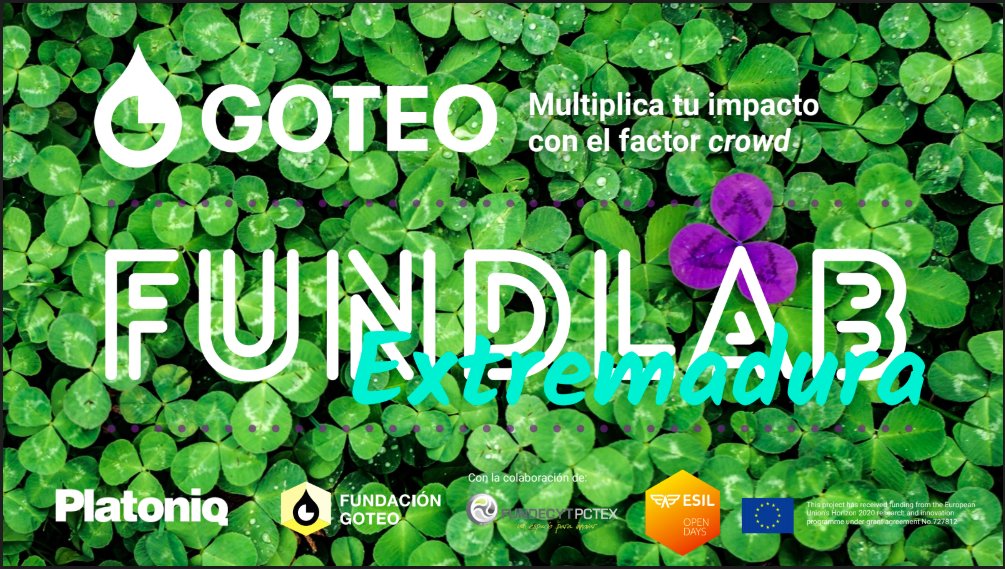 goteofunding's tweet photo. 🧐 ¿Qué está pasando?
🏃🏽♂️ Pues que las plazas para el próximo #Fundlab de #Goteo nos las quitan de las manos ¡oiga!
🗓️ Este jueves en #Cáceres podrás reunirte con colectivos e instituciones para dar a conocer y lanzar tu proyecto
👉🏽 Aprovecha y apúntate: https://t.co/1QmGo5xbzr https://t.co/2G6eiRbJII