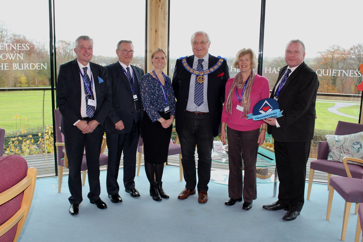 The Provincial Grand Master <a href="/BullockPhilip/">Philip Bullock</a> was joined by  Tony Brinkworth, Andy Potter, James Vincent at Dorothy House Hospice <a href="/DorothyHouseHC/">Dorothy House Hospice Care</a> to present a donation of £1500 from Masonic Charitable Foundation <a href="/Masonic_Charity/">Masonic Charitable Foundation</a>