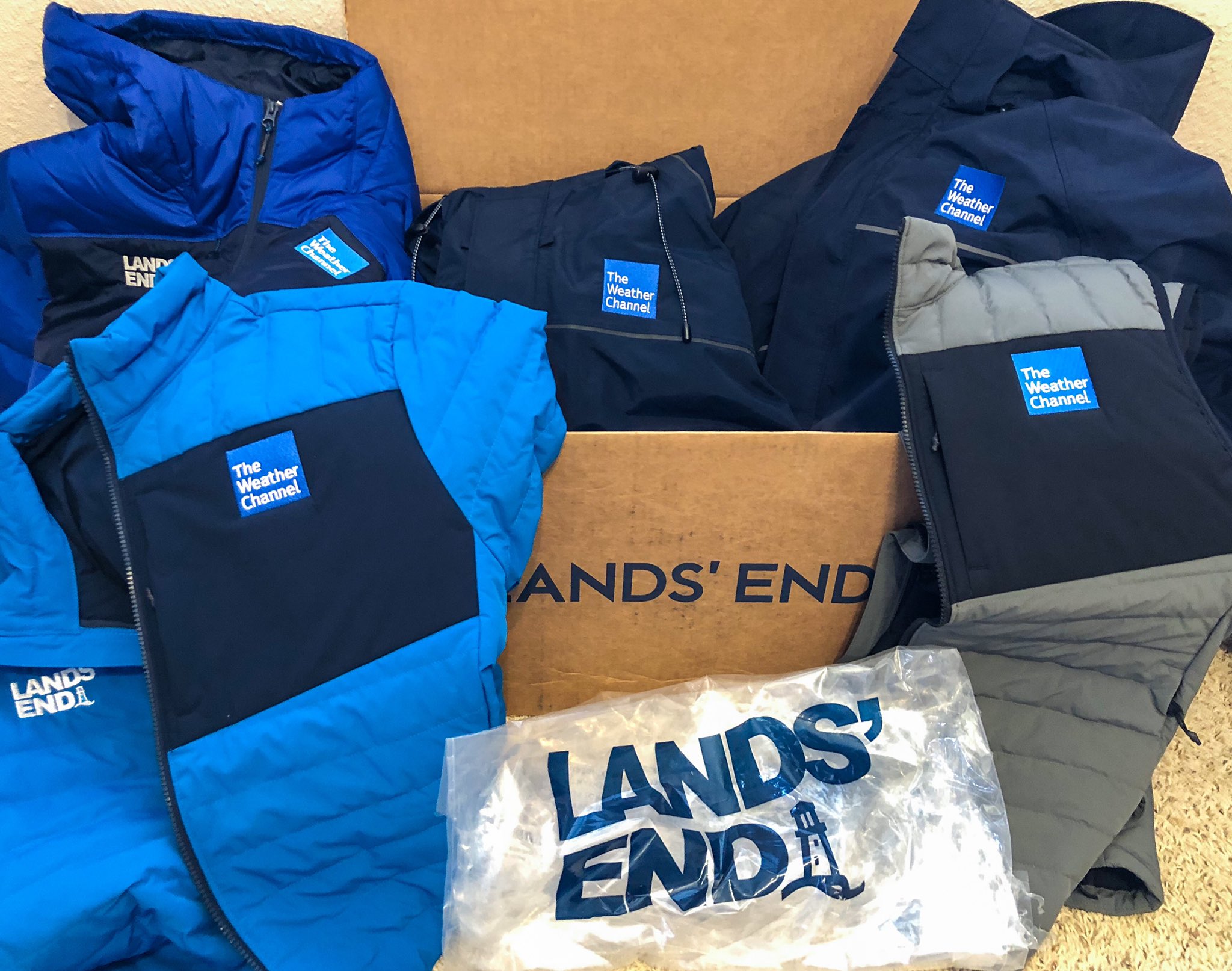 Lands end shop weather channel jackets