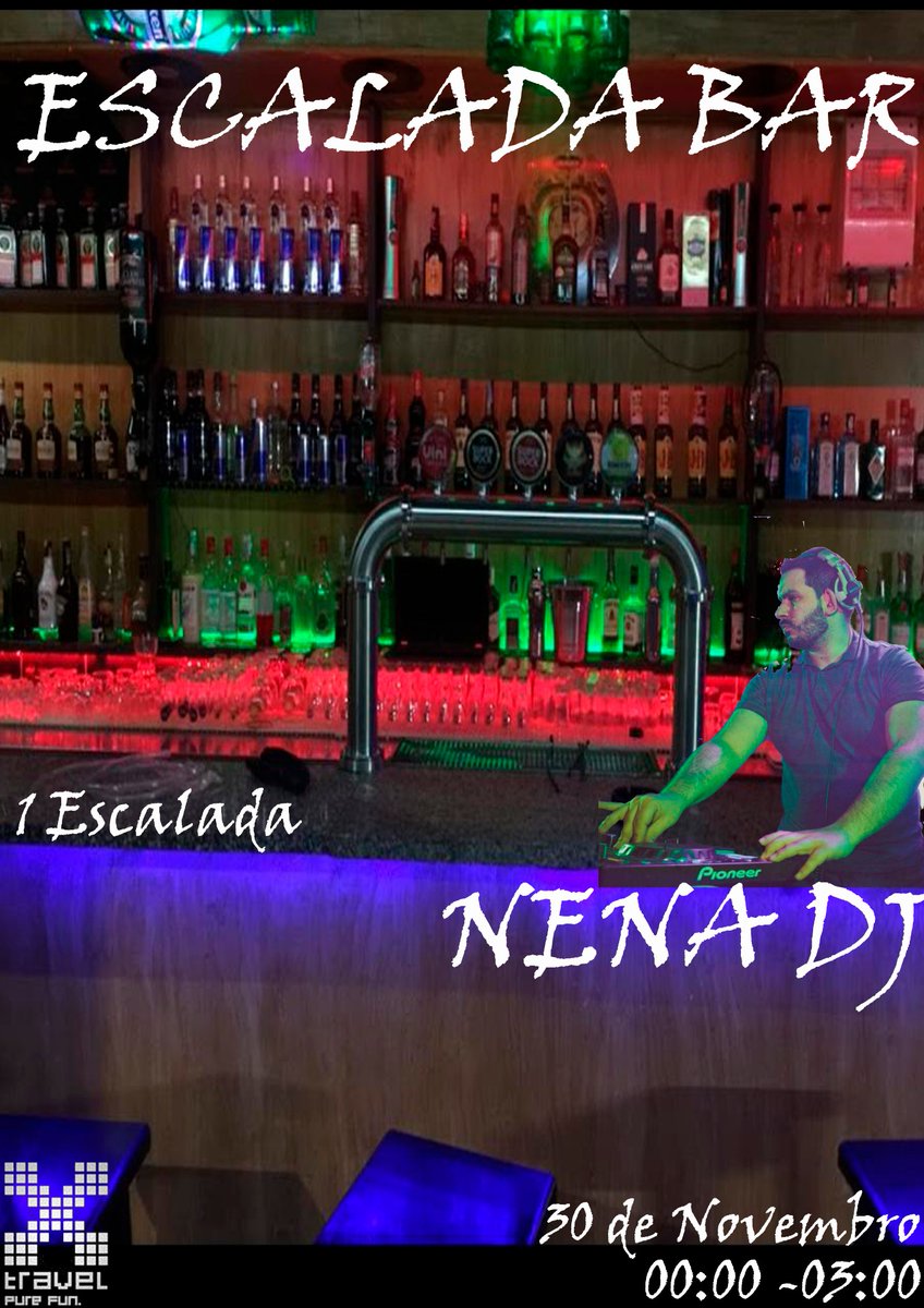 esfrov's tweet photo. Vamos te proporcionar mais uma incrível festa! Desta vez no Escalada Bar, ao som de Nena Dj que mais uma vez promete não desiludir!
Não vais querer perder, até lá!
#somossatao💚💥 https://t.co/WeoI9t7xJw