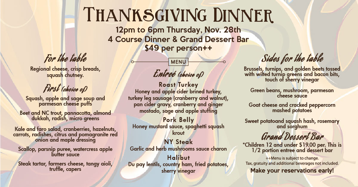 Elliotts_Linden's tweet photo. Thanksgiving is just around the corner and Elliotts is ready to help celebrate the day! Enjoy the day with family and let us wait on you!
Make your reservations early for the perfect time to dine. https://t.co/wgyxMMq0jQ