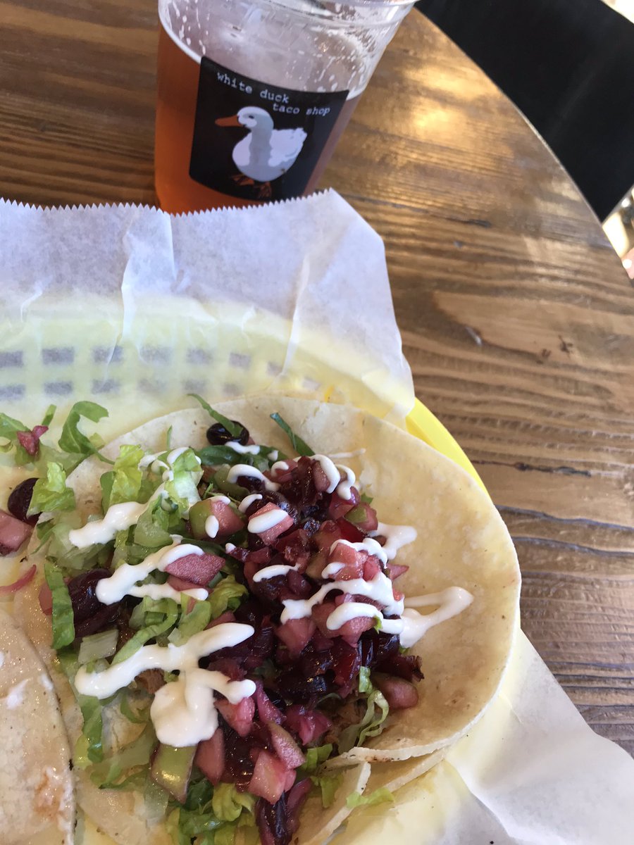 CainBrain's tweet photo. Duck tacos for lunch today because...fuck it! https://t.co/Xaj9ydCf4C