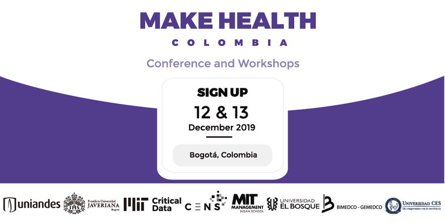 Make Health Chile tendrá una segunda versión, en esta oportunidad desde Bogotá, Colombia, donde desde CENS participaremos mediante Conferencias, Talleres, Paneles, y también en el Comité Científico. Revisa los detalles e inscríbete en makehealthcolombia.com #MakeHealthColombia