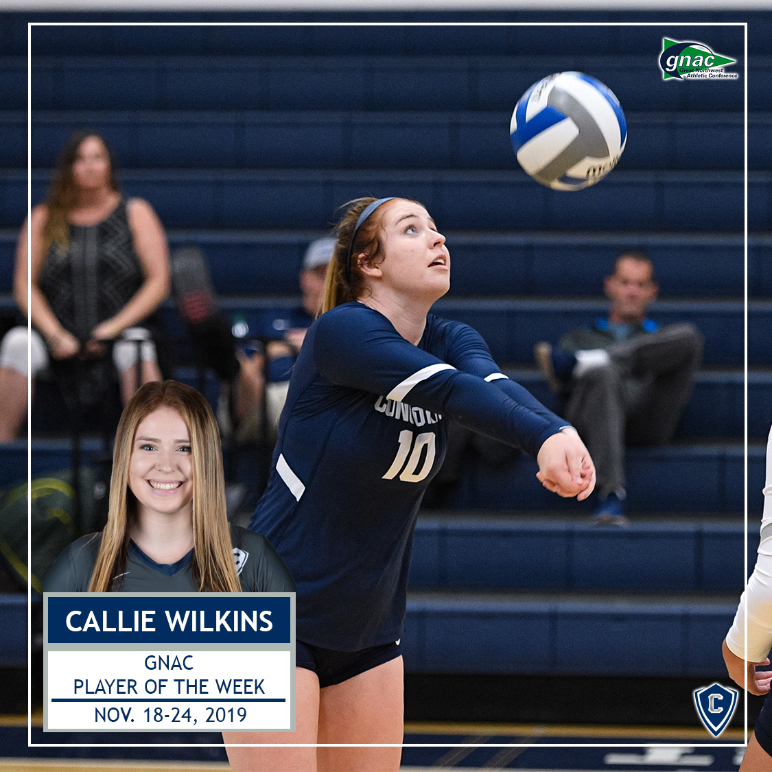 gocugo's tweet photo. Congrats to sophomore libero @CallieWilkins15 on earning her first @GNACsports Player of the Week award after lifting #CavVB to a pair of wins last week.

#GNACVB 

https://t.co/a4e4dHoC79 https://t.co/SoQdXb1HjQ