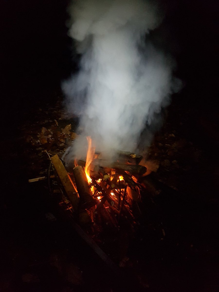 Cold and wet Monday night, Who says you can't get a fire going
#Skillsforlife #nosmokewithoutfire
#Explorers