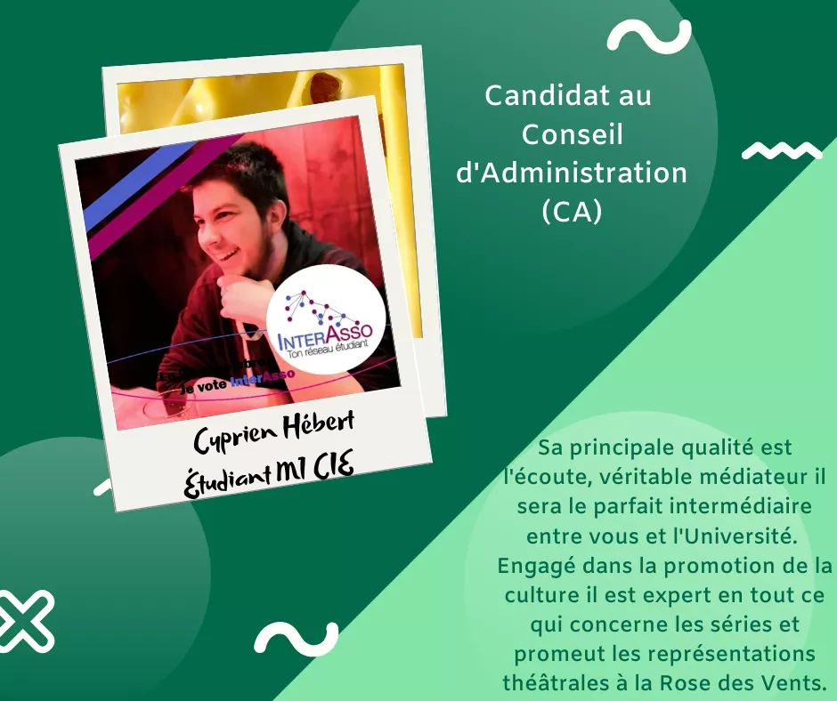 Promidee's tweet image. Les candidats de l'UFR DECCID en Conseil d'administration

#le26jevoteInterAsso