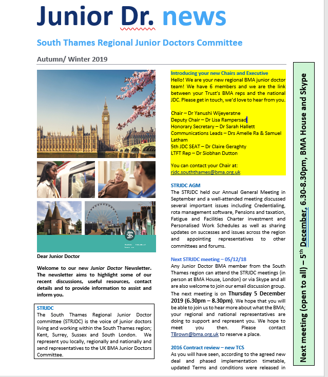 Have you seen the latest STRJDC newsletter? It covers a range of local updates for Junior Doctors. 
web2.bma.org.uk/ias.nsf/all/NH…
@amelle127