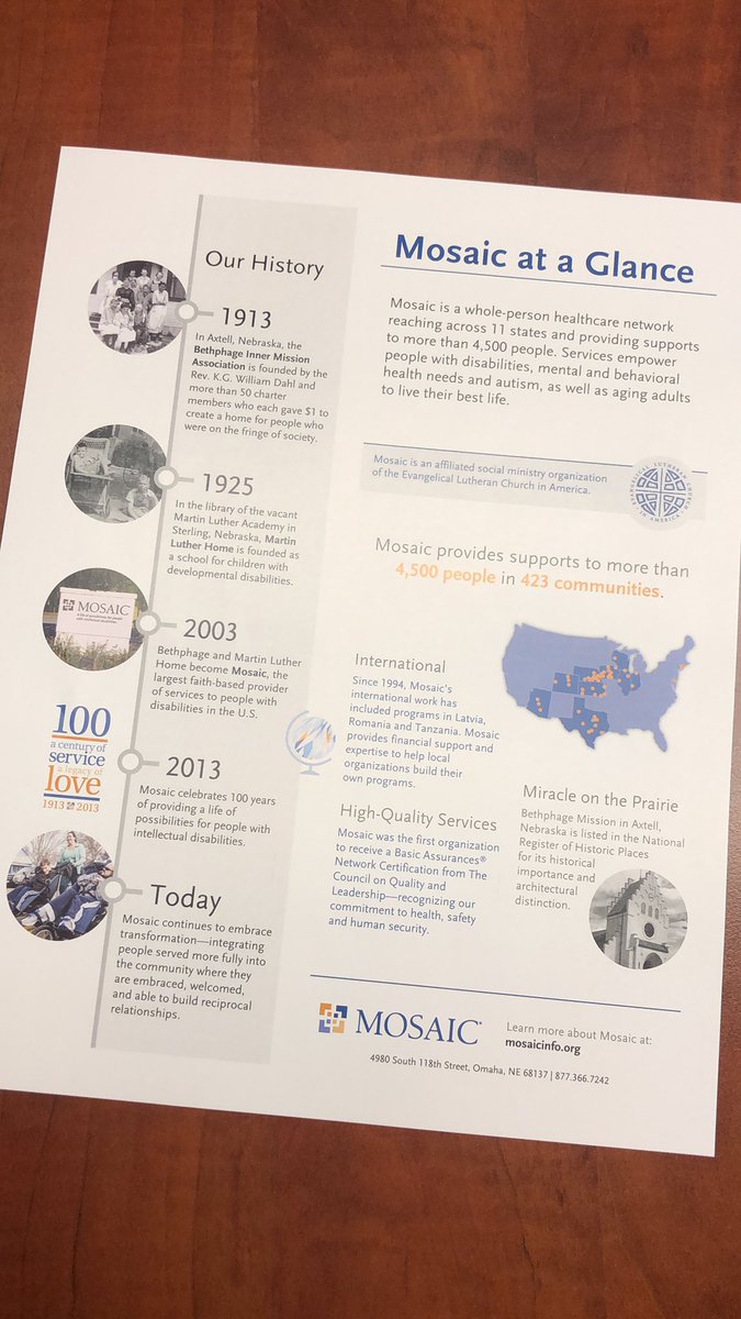 Mab_Omaha's tweet photo. Our second service site of the day: Mosaic https://t.co/om7f0TS2lg