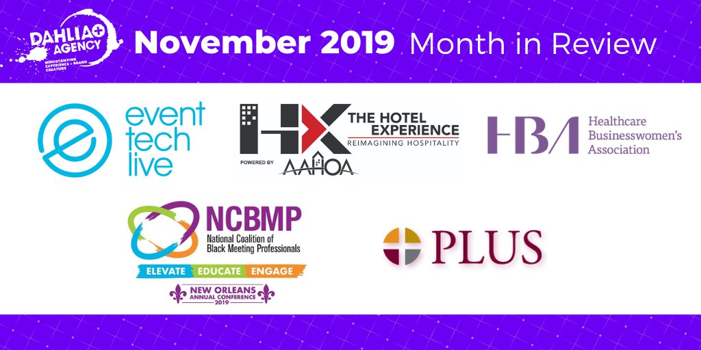 DahliaElGazzar's tweet photo. Headed into Thanksgiving week (!) after another awesome month of shows, including: #ETL19 + #HX2019 + #HBAAC19 + #NCBMP2019 + #PLUS2019
#eventprofs: ask how we can infuse energy into your 2020 event, #eventmarketing, #eventsponsorship, #eventtech + more! https://t.co/Ato2JpD0xZ https://t.co/JLVPJbeCmk