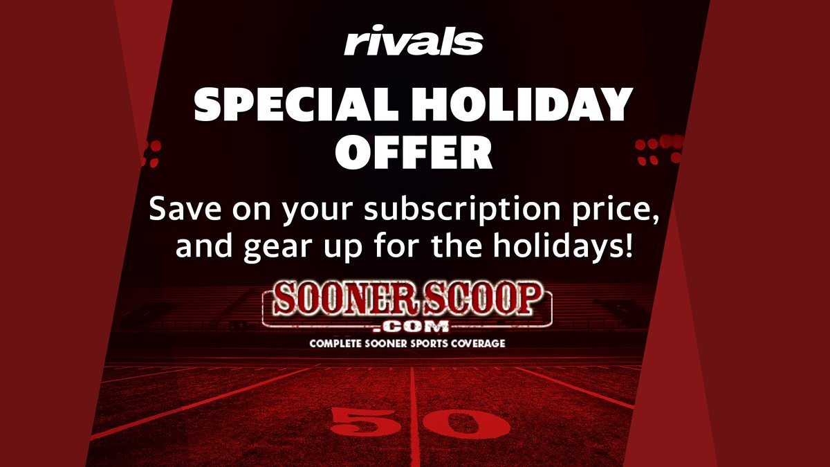 SoonerScoop's tweet image. #Sooners a new offer went out today - why? Also, is Oklahoma making a surprisingly strong run at a #Rivals100 defender? oklahoma.forums.rivals.com/threads/monday… #DailyNotes via @Josh_Scoop is rolling this Thanksgiving week. 

READ IT (for 50% off) AND get 50$ in free gear: oklahoma.rivals.com/news/holiday-p…