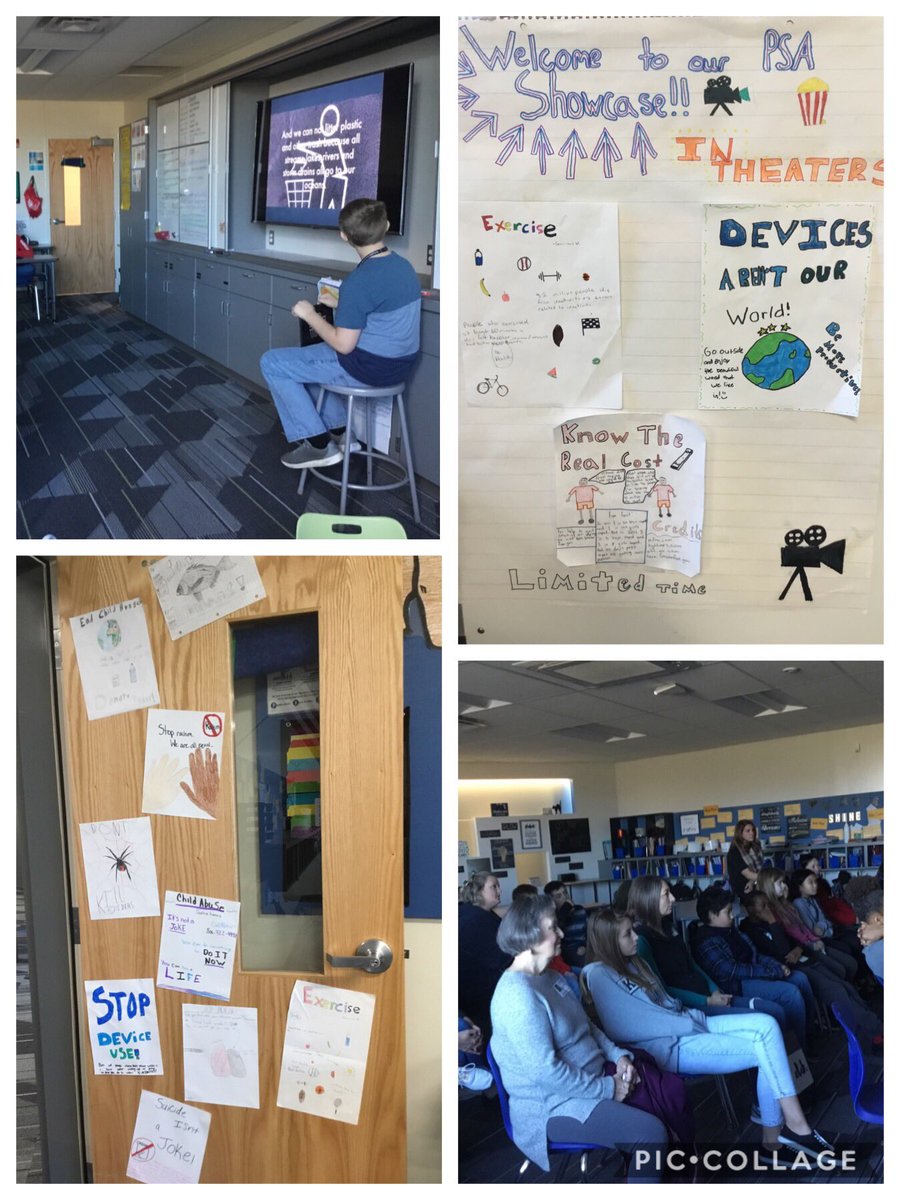 Ss made their PSAs public by sharing them with an audience. Our PSA Showcase today was a success! <a href="/NKCSchools/">NKC Schools</a> <a href="/Gateway6NKC/">Gateway6NKC</a> <a href="/GatewayMarvels/">GatewayMarvelsNKC</a> #GoGrizzlesNKC