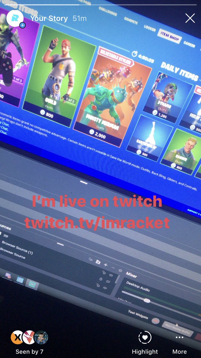 Racketbtw's tweet image. Come stop by twitch.tv/imracket