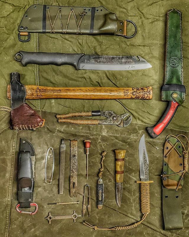 NE Wilderness on X: The tools I've selected for my apocalypse wanderer's  kit are simple and rugged. I ignore aesthetics, whether something is  bushcraft or survival isn't important, only whether it is