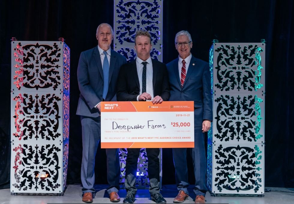 Trico Charitable Foundation (@tricofoundation) on Twitter photo Celebrating community connections to #YYC social enterprises: What’s Next YYC recipient <a href="/DeepwaterFarms/">Deepwater Farms</a>
=LaunchPad, <a href="/InnovateMRU/">InnovateMRU</a>, @mountroyal4u. Award: Trico Social Ventures Pitch Contest.🍁🌟👏 #socialenterprise Celebrating community connections to #YYC social enterprises: What’s Next YYC recipient <a href="/DeepwaterFarms/">Deepwater Farms</a>
=LaunchPad, <a href="/InnovateMRU/">InnovateMRU</a>, @mountroyal4u. Award: Trico Social Ventures Pitch Contest.🍁🌟👏 #socialenterprise