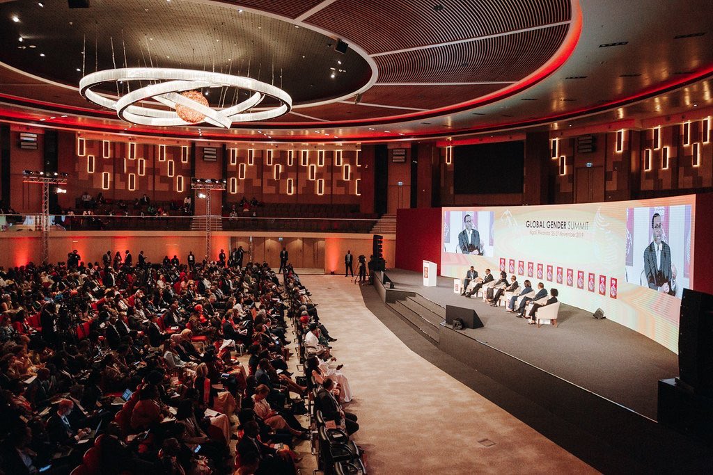 What a first day of the #2019GGS here in #Kigali. Impactful conversations with Dr. <a href="/akin_adesina/">Dr. Akinwumi A. Adesina, CON, CGH</a>, President of <a href="/AfDB_Group/">African Development Bank Group</a>, and our Founder, <a href="/kristingiriye/">Kristine Ngiriye</a>, about the state of women’s access to finance in Africa and the solutions to reduce the financing gap for women entreprises.