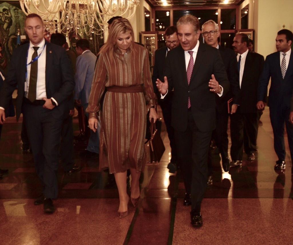 Kishwer733's tweet photo. Pakistan welcomes Queen Maxima💜 
#QueenMaxima #pakvisit https://t.co/y2aBY2JFRr