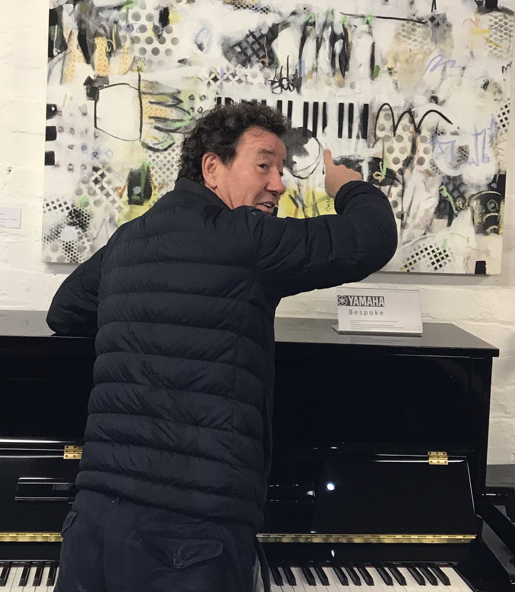 A big thank you to Tom Marine for these beautiful musical themed paintings. A wonderful compliment to our pianos! 
Yes, they are for sale!