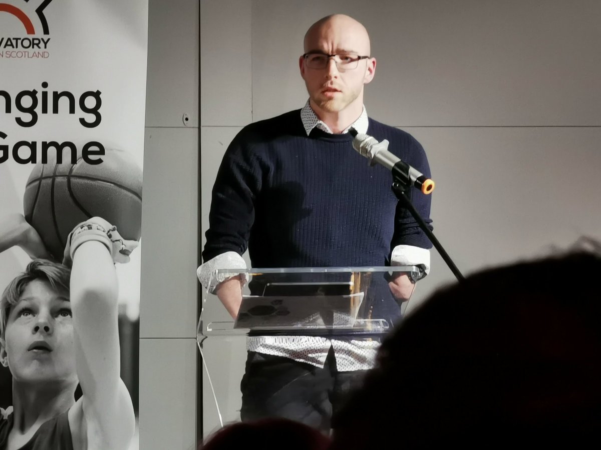 Inspirational presentation from <a href="/martinTTperry/">Martin Perry PLY</a> at the <a href="/ObsSportScot/">Observatory for Sport in Scotland</a> Dinner. #runbeforeyoucanwalk #TableTennis #PositiveMindset