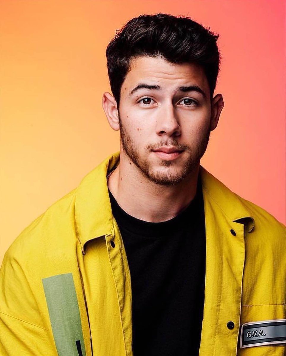 Nick Jonas in yellow