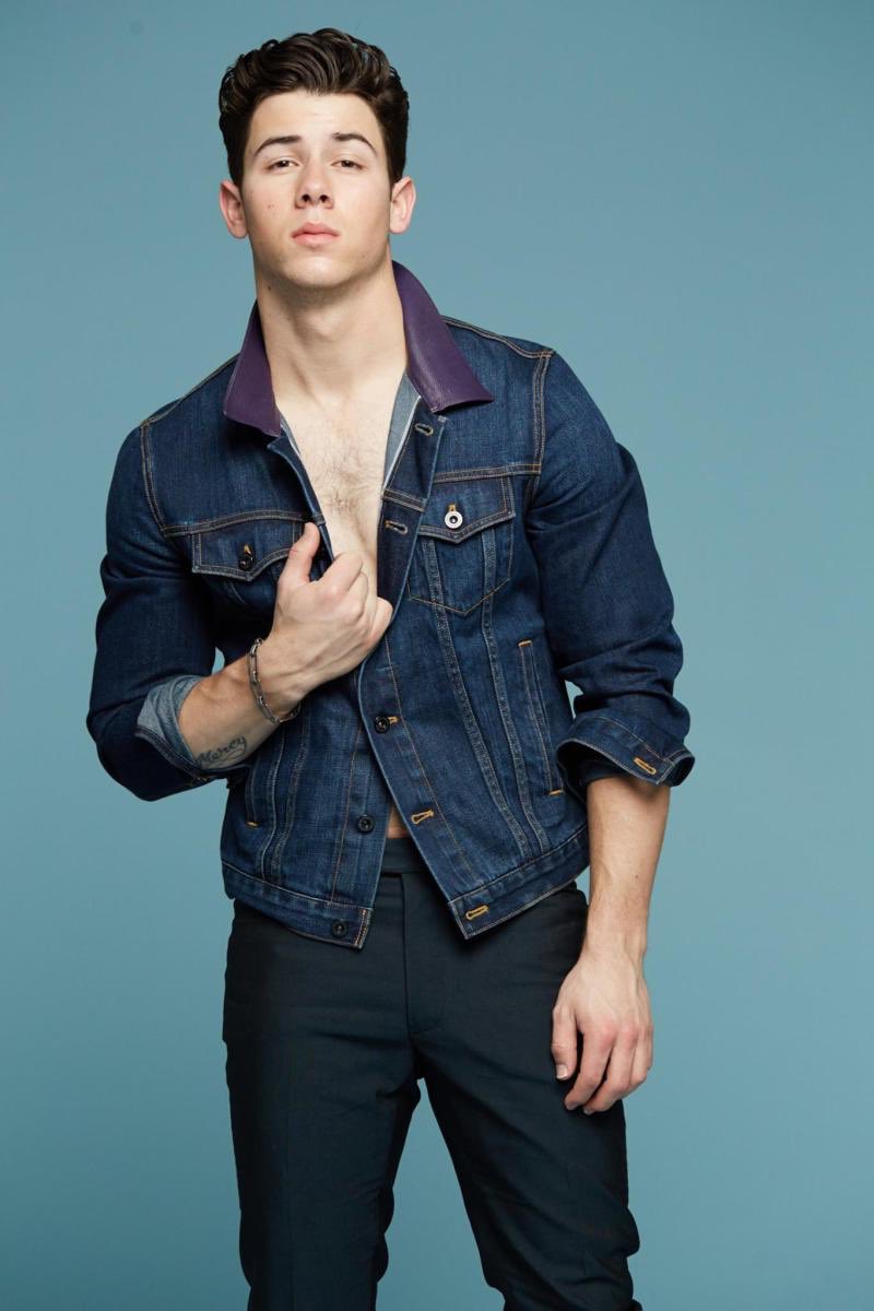 Nick Jonas in denim