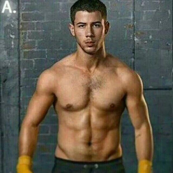 Nick Jonas shirtless