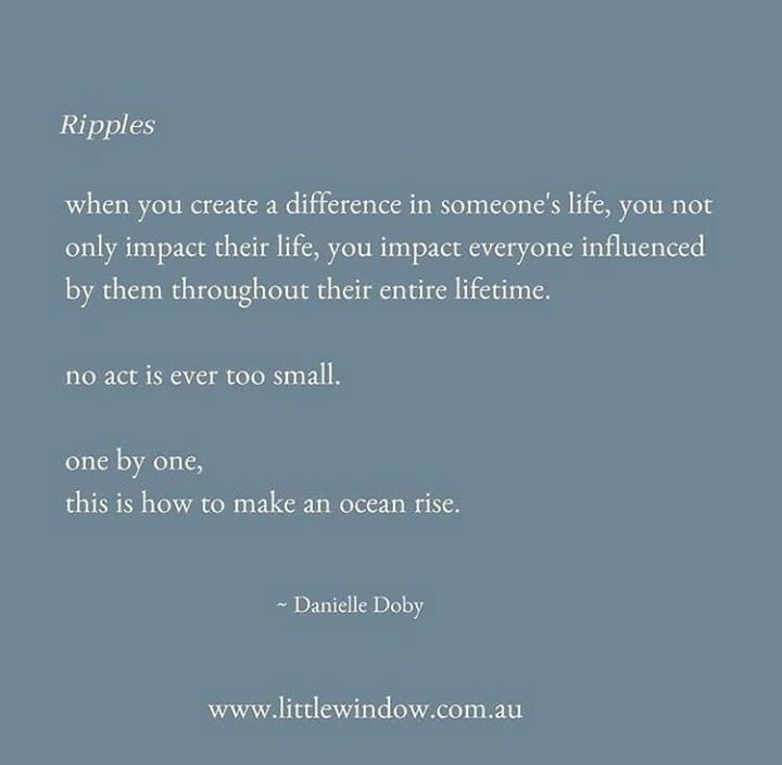 PallMedEd's tweet photo. “No act is ever to small” - Danielle Doby

Image by Little Window - Counselling, Psychology and Wellness https://t.co/3MTcs4u5ko