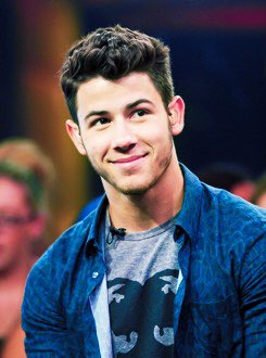 Nick Jonas in blue