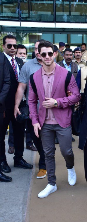Nick Jonas in purple