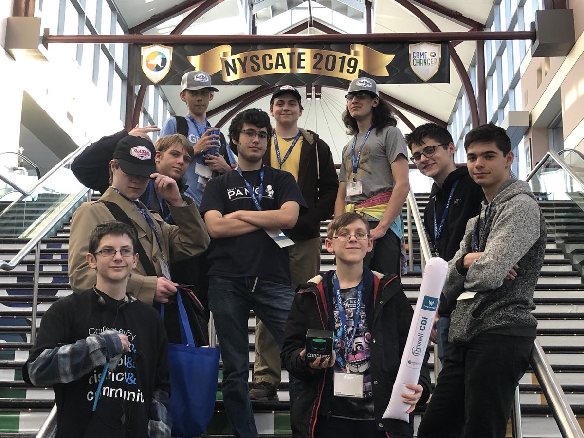 MikeLiener's tweet photo. GenBar takes #NYSCATE2019 by storm! Ready to head back to ⁦@BrightonBelieve⁩ and share new ideas. Nice job with your poster presentation - you make us all proud! https://t.co/eiNhzlgXUf
