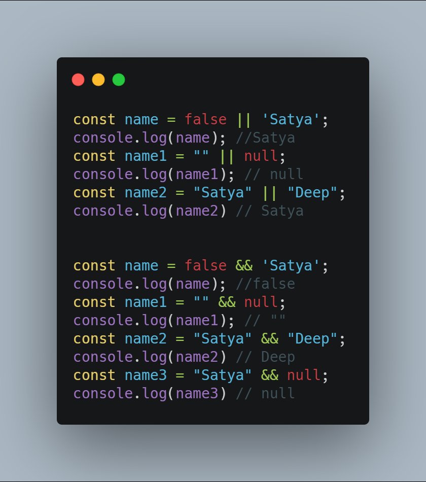 Some fun with &amp;&amp; and || operators