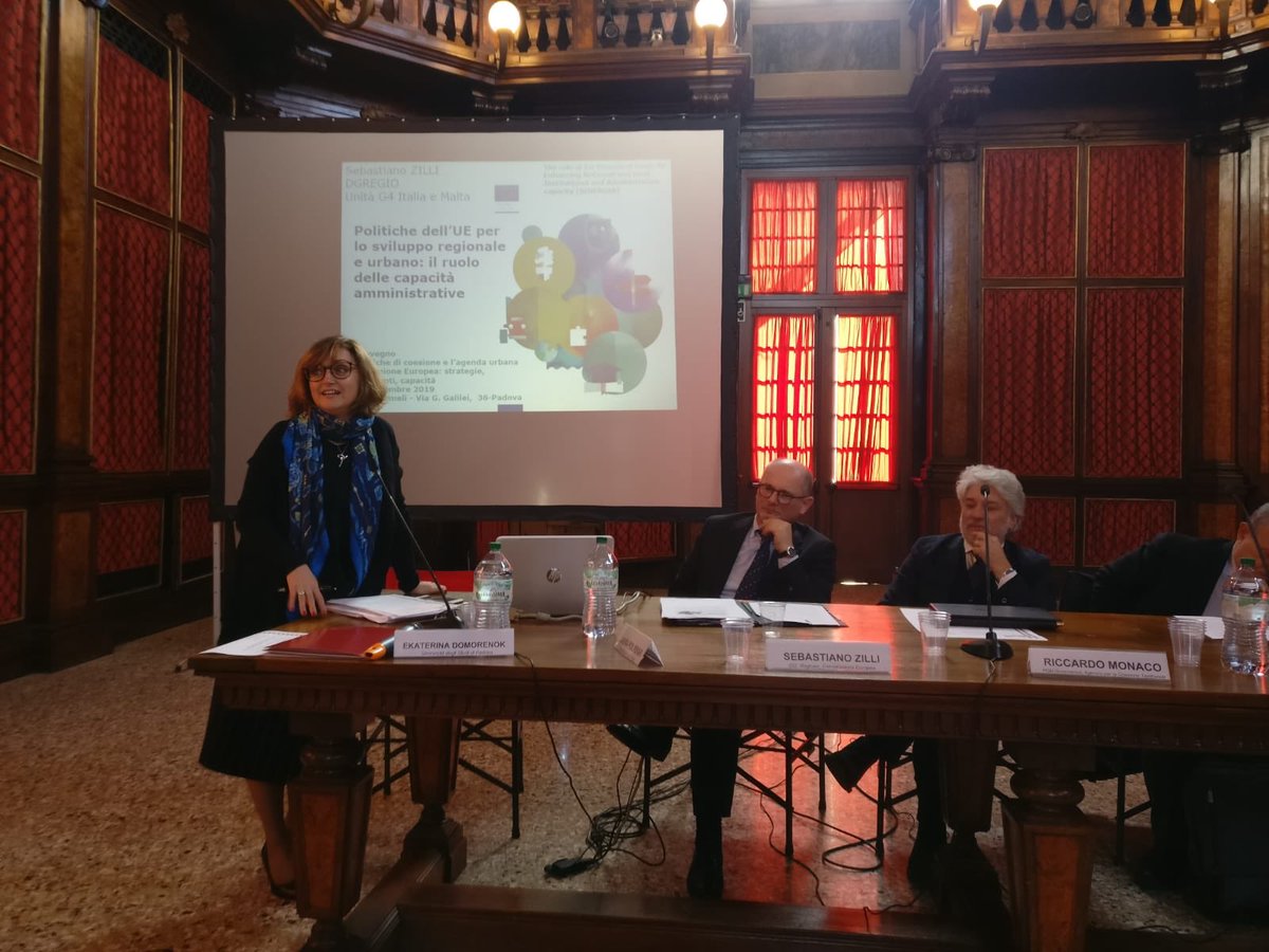 Laura_Polverari's tweet image. More pics from today’s closing event of SINERGIA project funded by #Cariparo. Key message: Veneto SUD Strategies have been challenging but well worth it. Experience &amp;amp; cultural change gained will be useful 4 2021-27! Thanks 2 keynote speakers, urban authorities &amp;amp; all intervened!