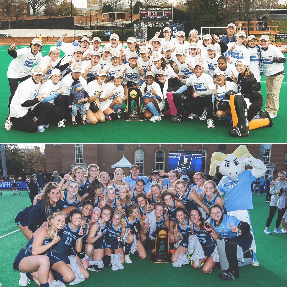 accnetwork's tweet photo. 2009: National Champions 🏆
2019: National Champions 🏆

@UNCFieldHockey #10YearChallenge https://t.co/pLDyQ7bzdc