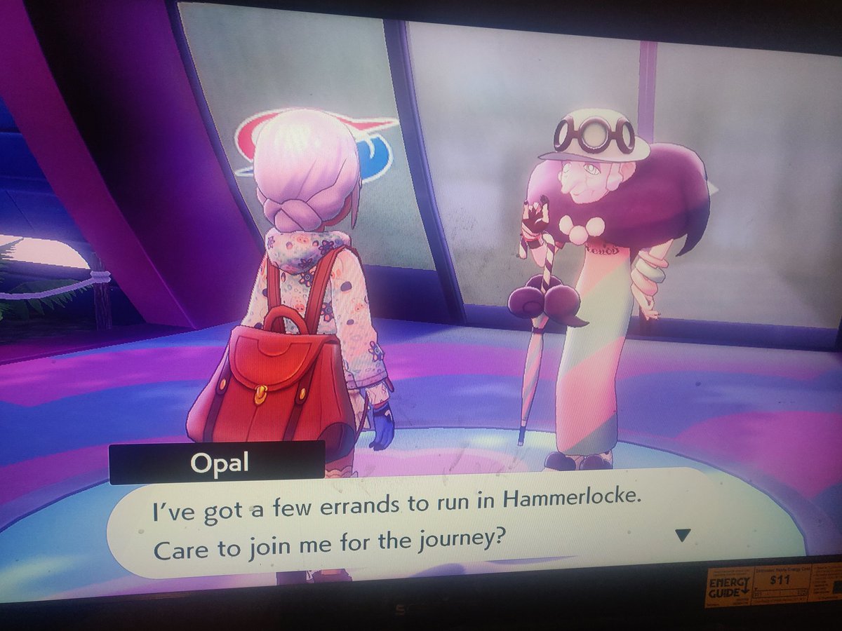 Percs_n_caicos's tweet image. Turns out Blanche is a gym leader and she was scouting me to be her successor, but we argued about always wearing pink, so I helped her find one. another gym down, new outfit pink hair for her. I need a spa day #hatelyn #pokemonswordshield