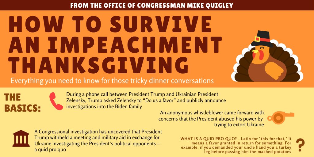 Heading home this week? Don't let impeachment *Ukraine* on your Thanksgiving.Brush up on all things  #Impeachment before that inevitable argument with your crazy Uncle Jim. #ThanksgivingGuide →  https://tinyurl.com/vzzlzrh 