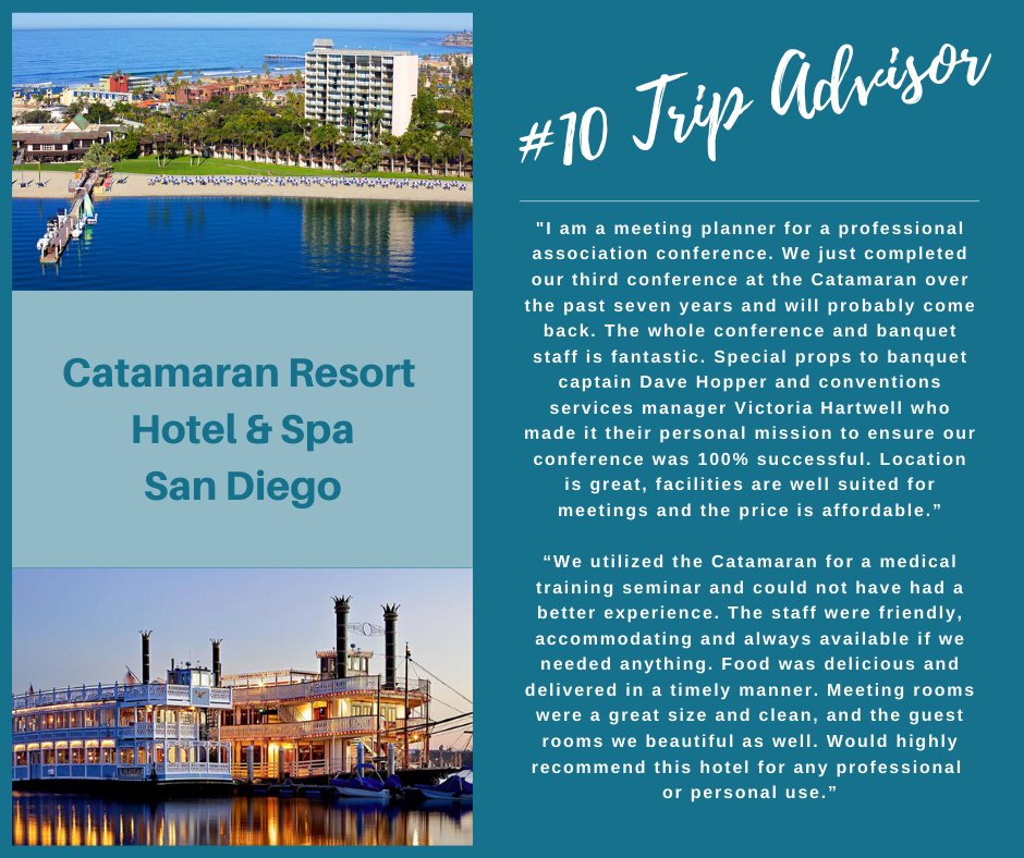 DMI_Hotels's tweet photo. A DMI Hotels Partner! #10 out of 292 Hotels in San Diego on Trip Advisor. Contact your DMI Sales Rep to make @CatamaranResort your next meeting destination! #dmi #beach #dmihotels #independenthotels #hotels #travel #hotel #resort #meeting #meetings #lifestyle #whycalldmi https://t.co/HRCcRq3FxD