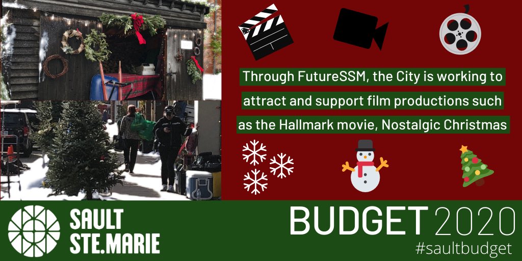 CitySSM's tweet photo. The benefits associated with the film and television industry are significant, and through @SsmFuture the City is working to further development of our community as a destination for film and television productions. #saultbudget https://t.co/27N6kip4im