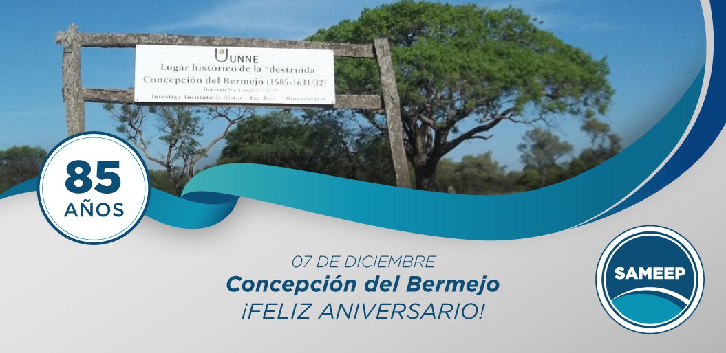WestteinClaudio's tweet photo. ¡Feliz aniversario Concepción del Bermejo! Abrazamos a todos los vecinos en este día tan especial 🎂😃 https://t.co/dUTX6sXaQW