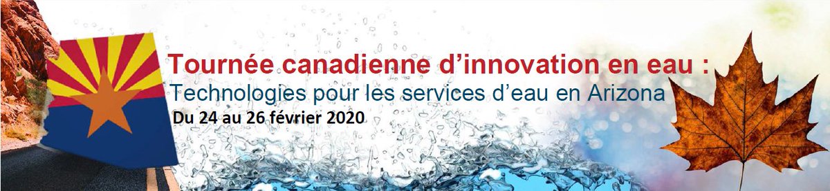 Entreprises canadiennes dotées de technologies innovantes de gestion d'eau pourraient être intéressées par la Tournée canadienne d'innovation en eau, organisée en #Arizona du 24-26 février 2020.

Détails : patrick.courcelles@international.gc.ca

Date limite : 10 décembre
