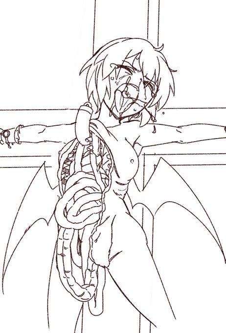 【R18G/NSFW】レミリアちゃん釣り2/2 https://t.co/ymH0xM0fKN 